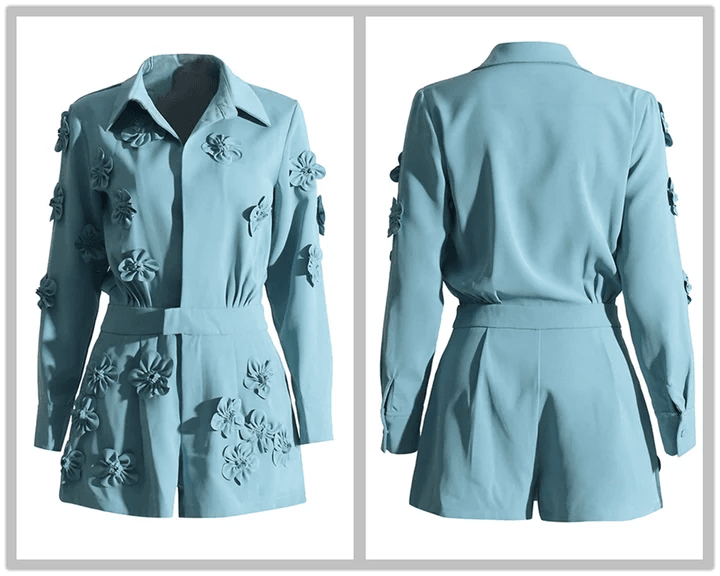 Flower Single Row Button set - REBECATHELABEL