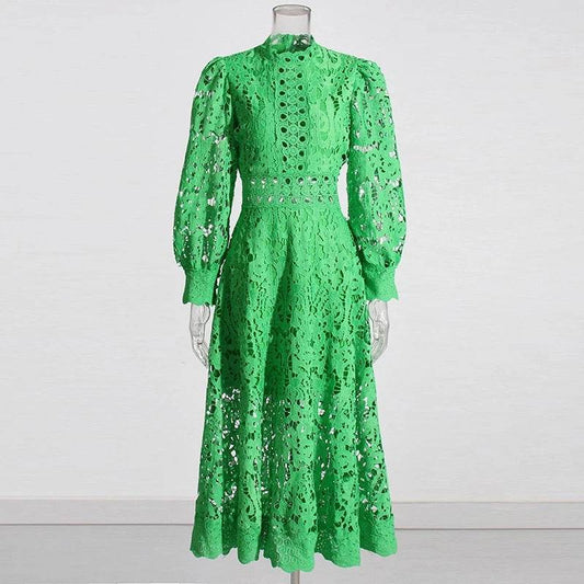 Green Midi Dress - REBECATHELABEL