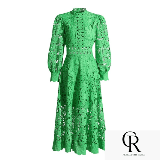 Green Midi Dress - REBECATHELABEL