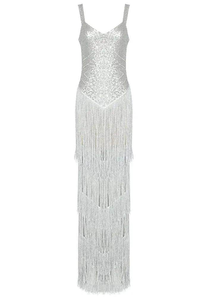 Hady Silver Elegant Evening Dress - REBECATHELABEL