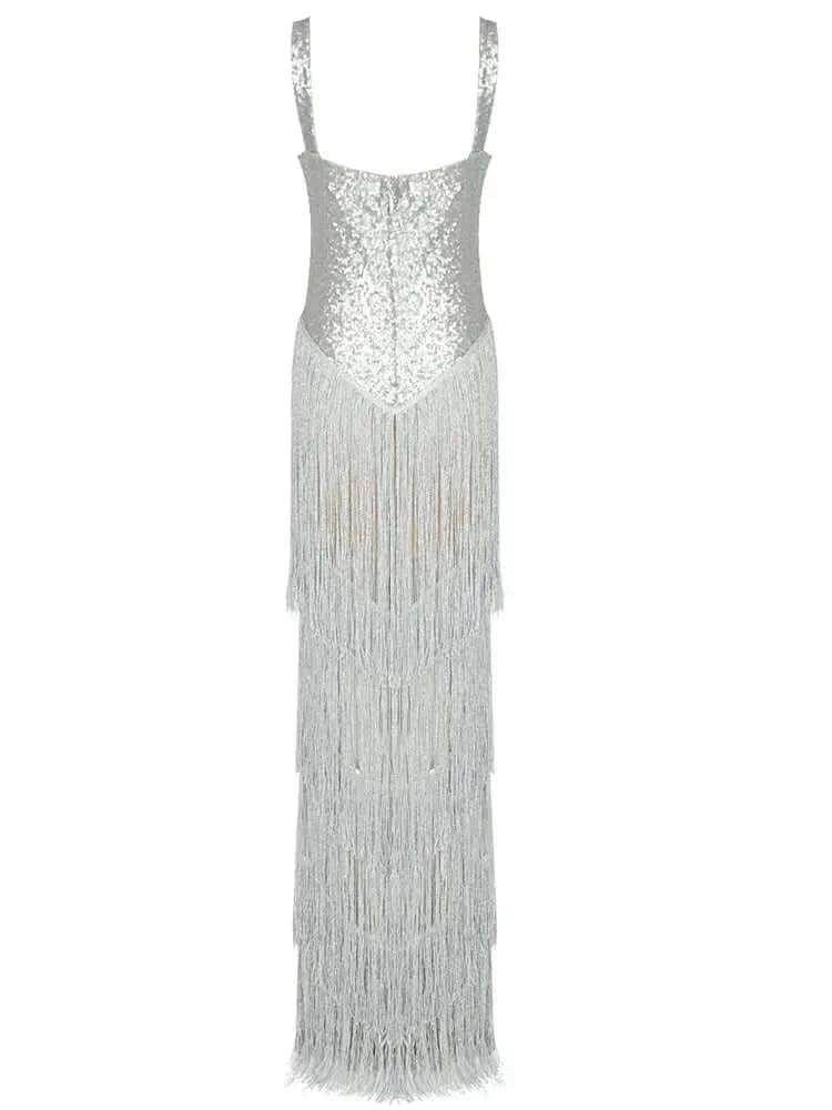 Hady Silver Elegant Evening Dress - REBECATHELABEL