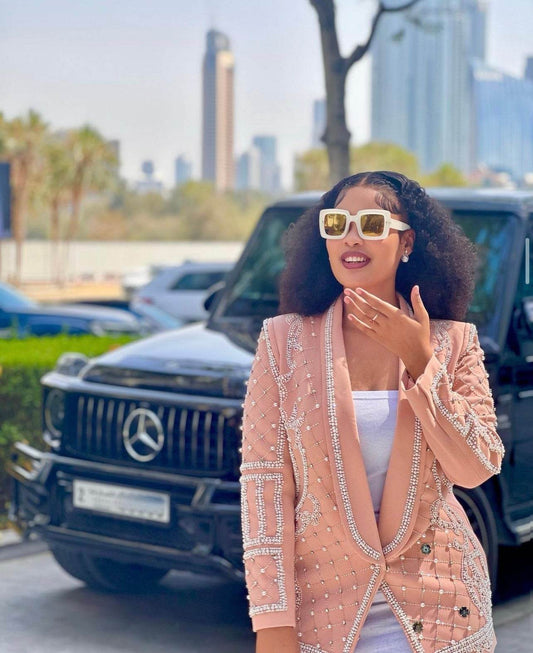 Hami pearl blazer - REBECATHELABEL