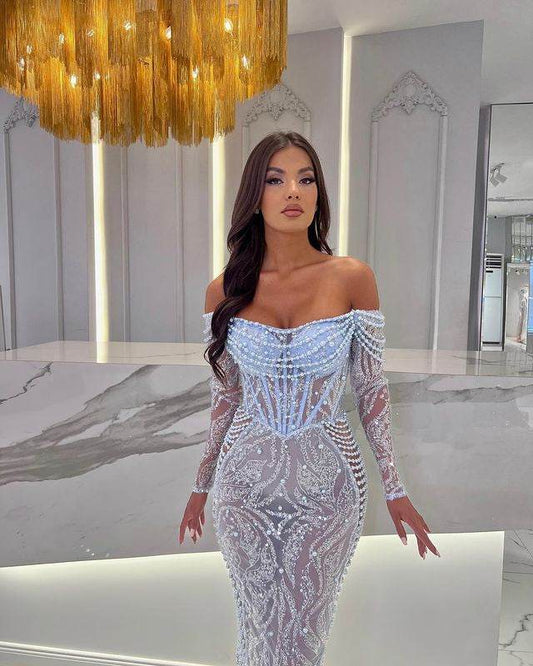 Hanish pearl sequin dress - REBECATHELABEL