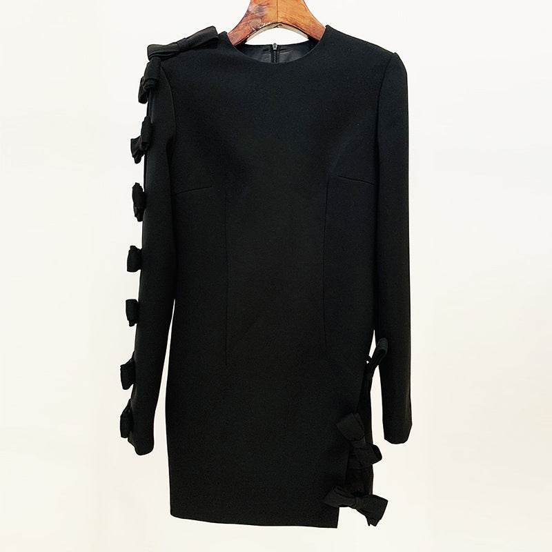 Hollow Out Cutout Bow Dress Dress - REBECATHELABEL