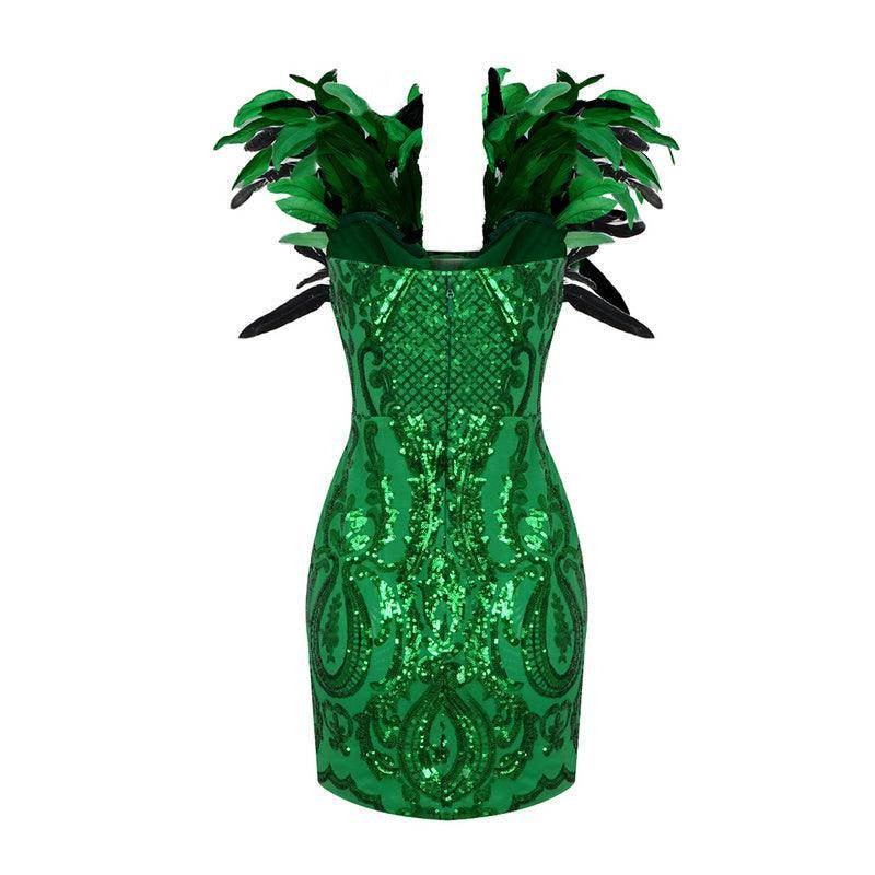 I feel pretty feather dress - REBECATHELABEL