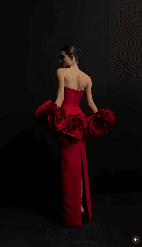 Jenner flower midi dress - REBECATHELABEL