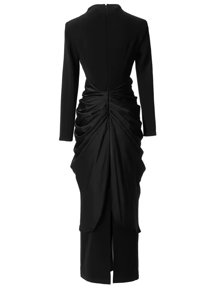 Long Sleeve Twisted Maxi Dress