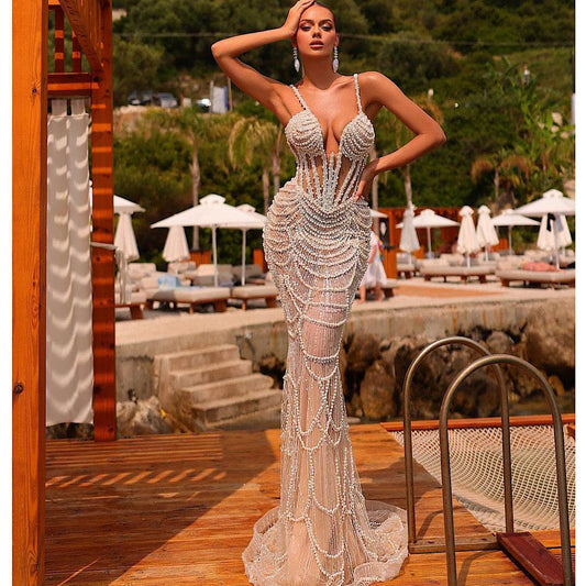 Sweet Angel pearl dress - REBECATHELABEL