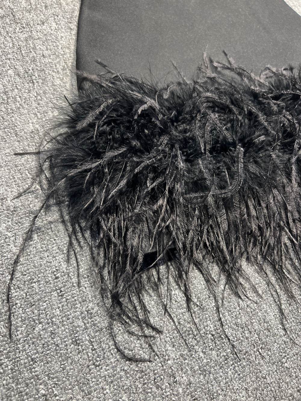 Ismay feather dress - REBECATHELABEL