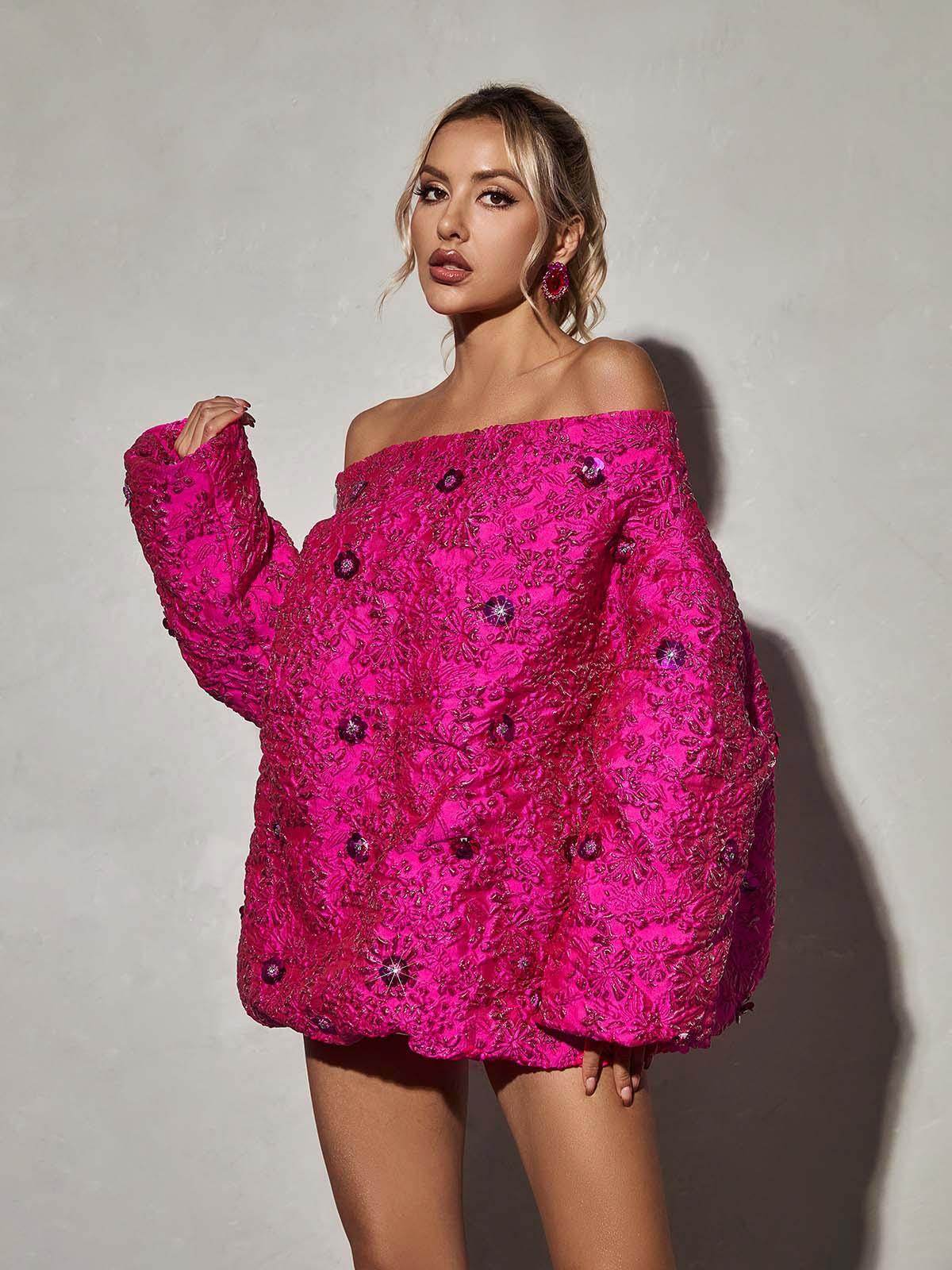 Jacquard Mini Dress - REBECATHELABEL