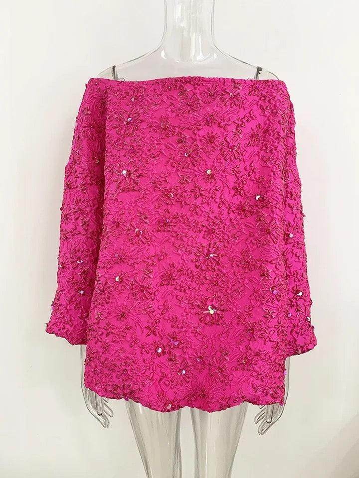 Jacquard Mini Dress - REBECATHELABEL