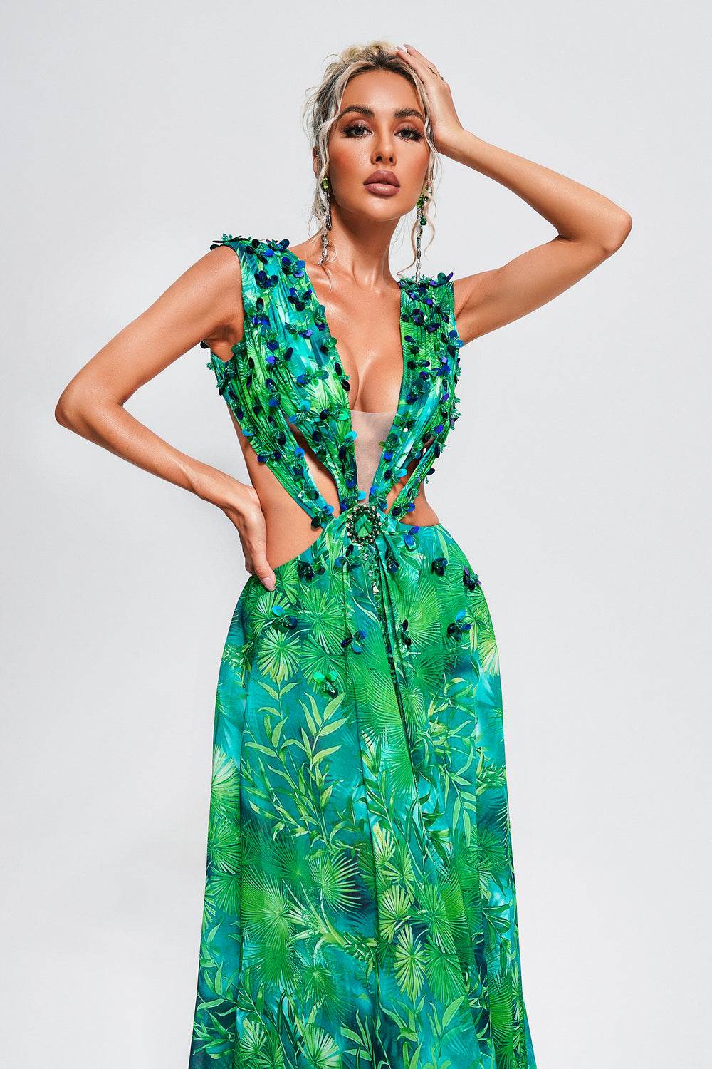 Jenny jungle maxi dress - REBECATHELABEL