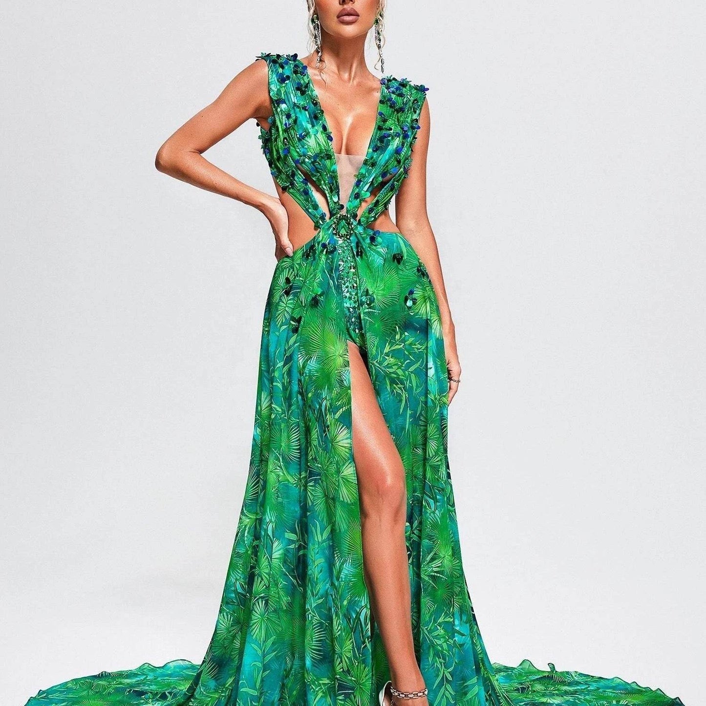 Jenny jungle maxi dress - REBECATHELABEL