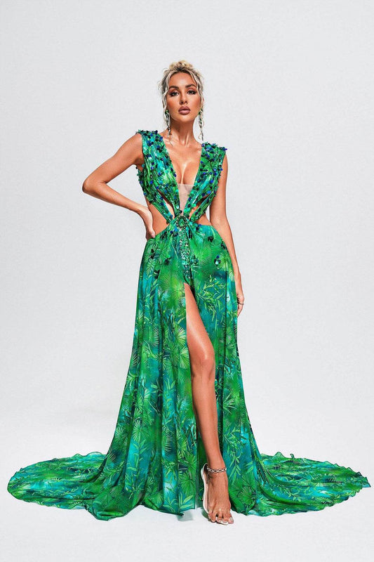 Jenny jungle maxi dress - REBECATHELABEL