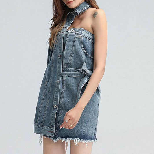 Kim denim dress - REBECATHELABEL