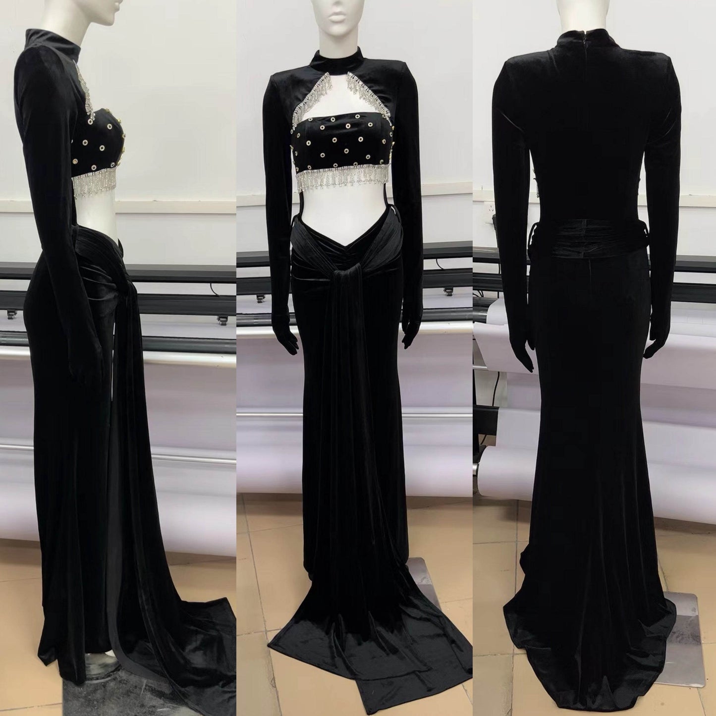 Kim floor Length dress - REBECATHELABEL