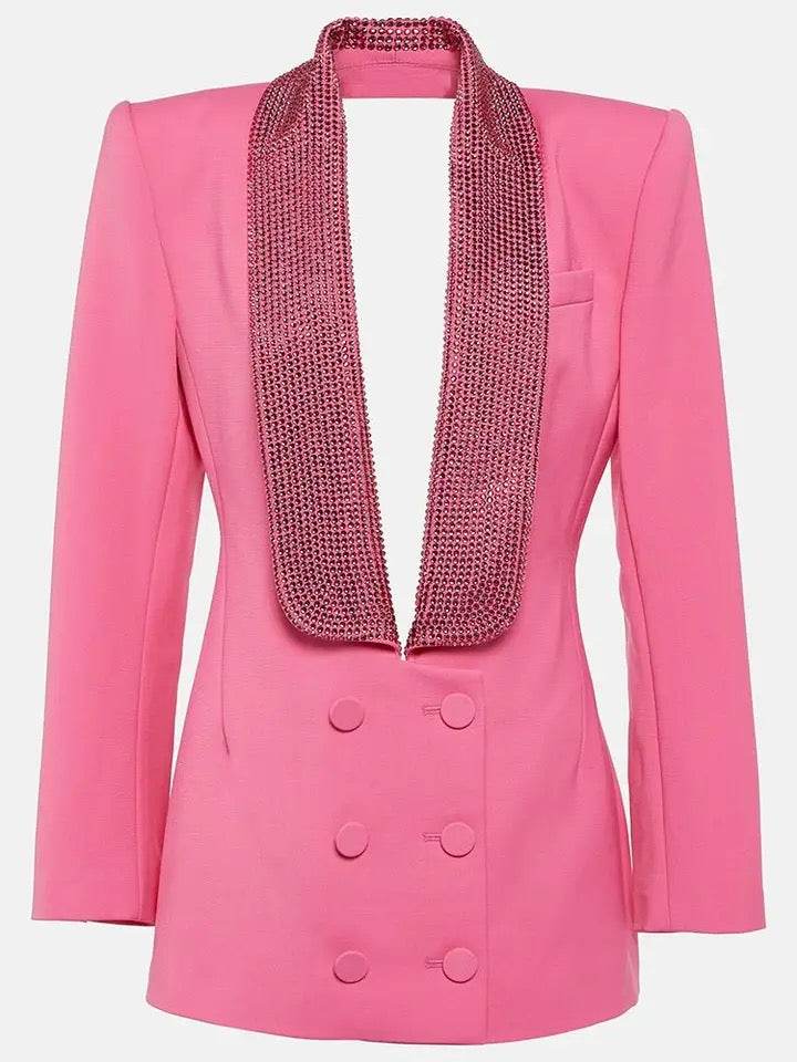 Kimi rhinestone blazer - REBECATHELABEL