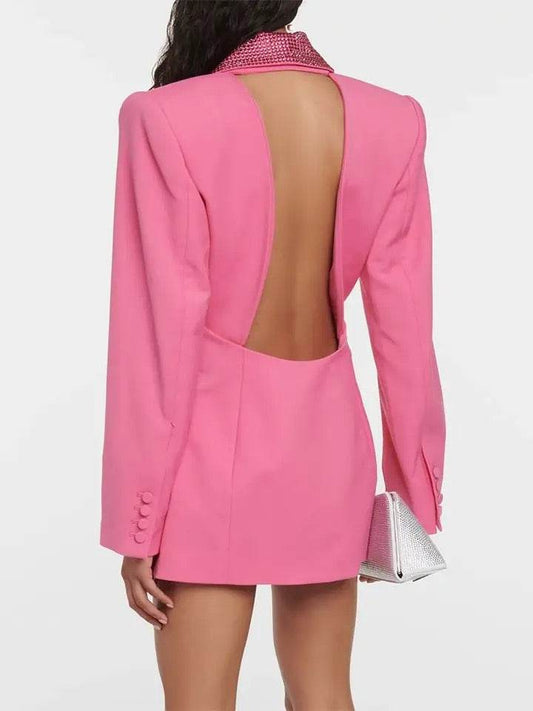 Kimi rhinestone blazer - REBECATHELABEL