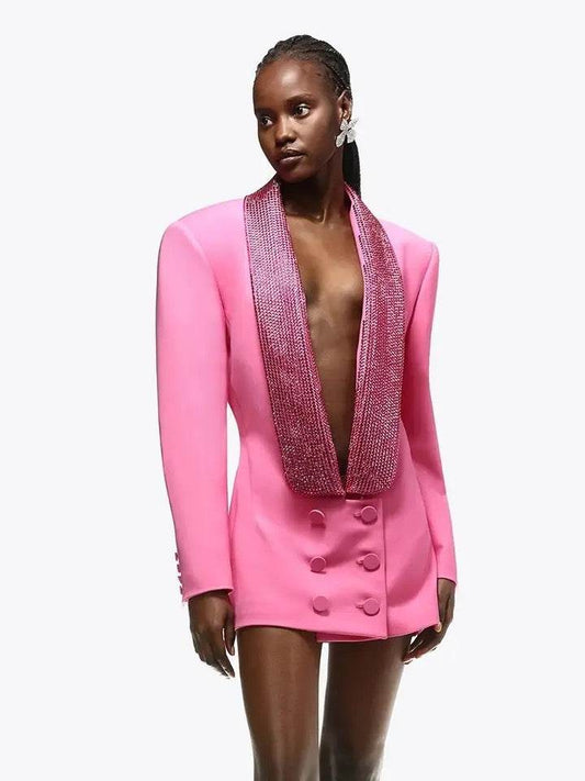 Kimi rhinestone blazer - REBECATHELABEL