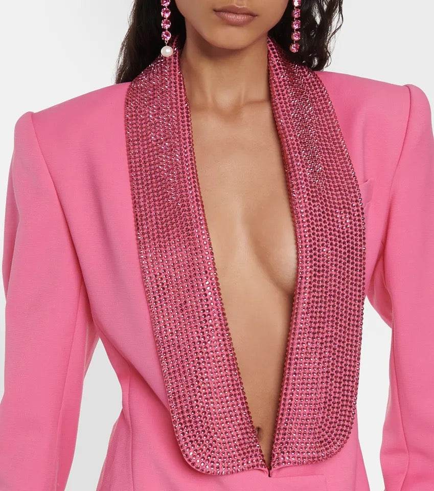 Kimi rhinestone blazer - REBECATHELABEL