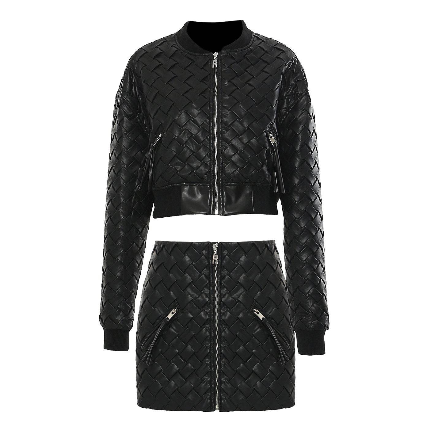 Kimmy faux leather bomber jacket - REBECATHELABEL