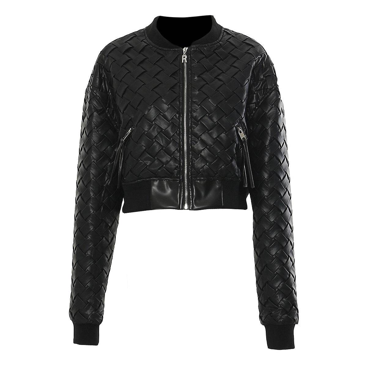 Kimmy faux leather bomber jacket - REBECATHELABEL