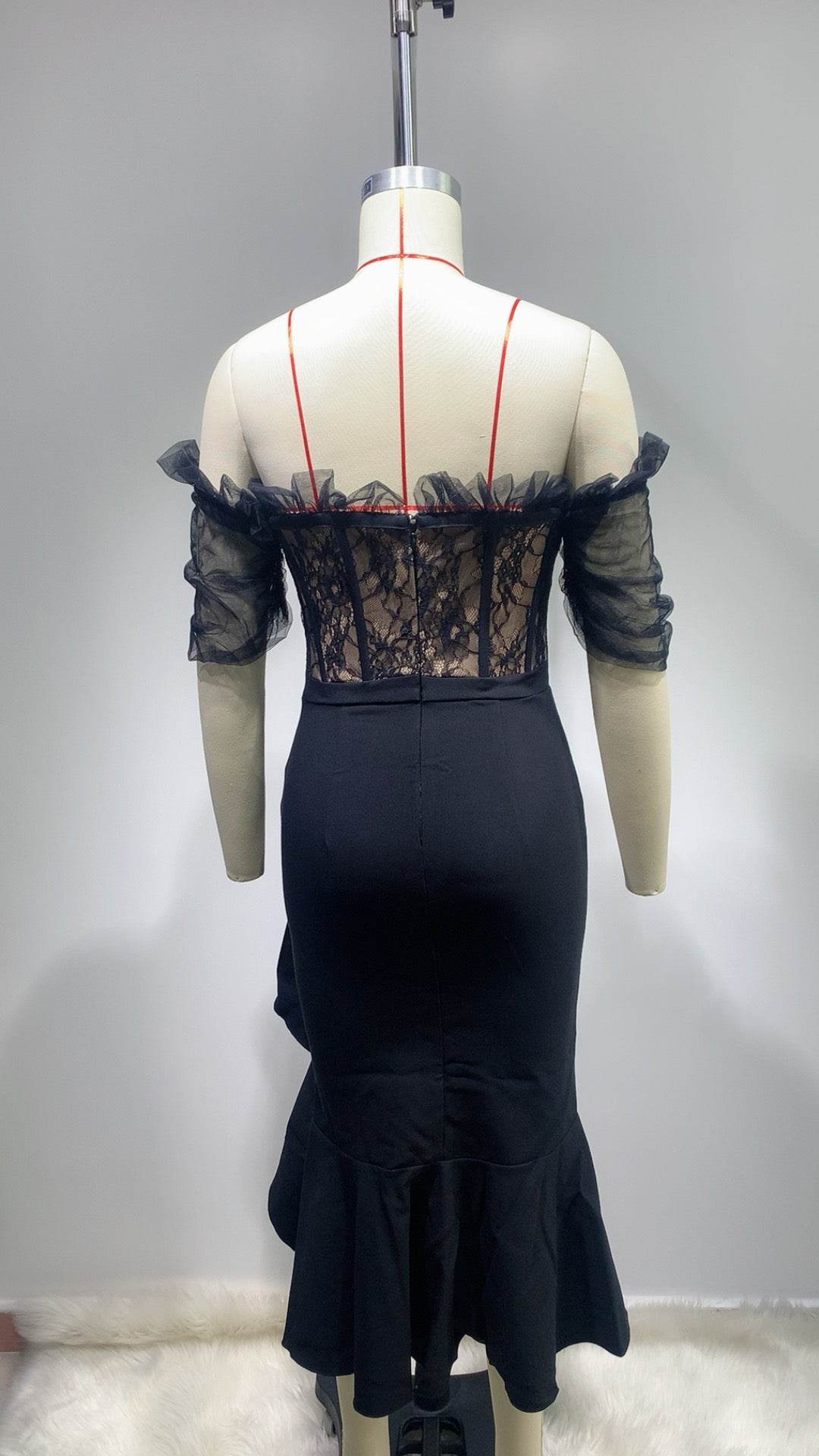 Kimmy off shoulder midi dress - REBECATHELABEL