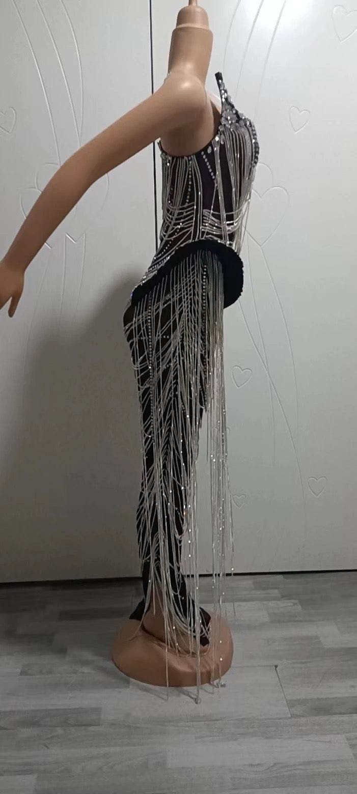 Kimmy rhinestone dress - REBECATHELABEL