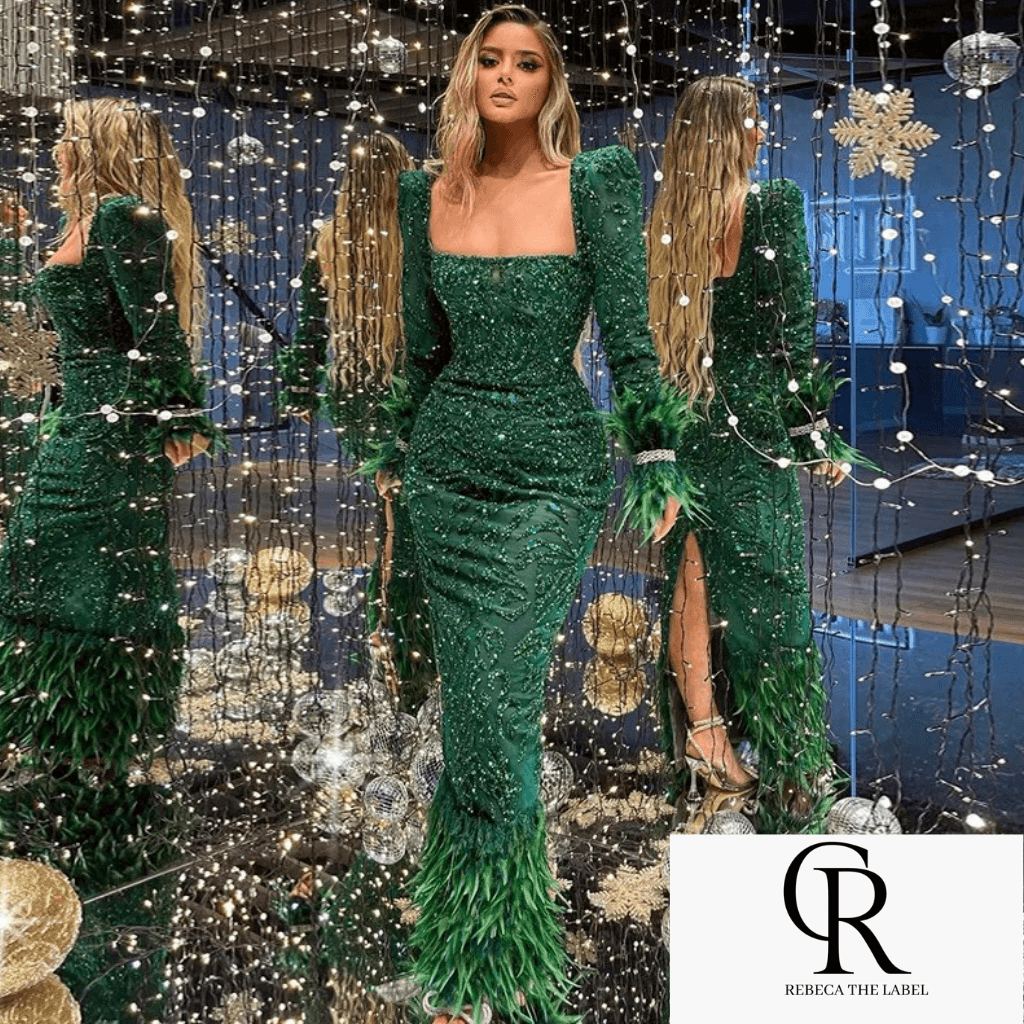 Klara feather dress - REBECATHELABEL