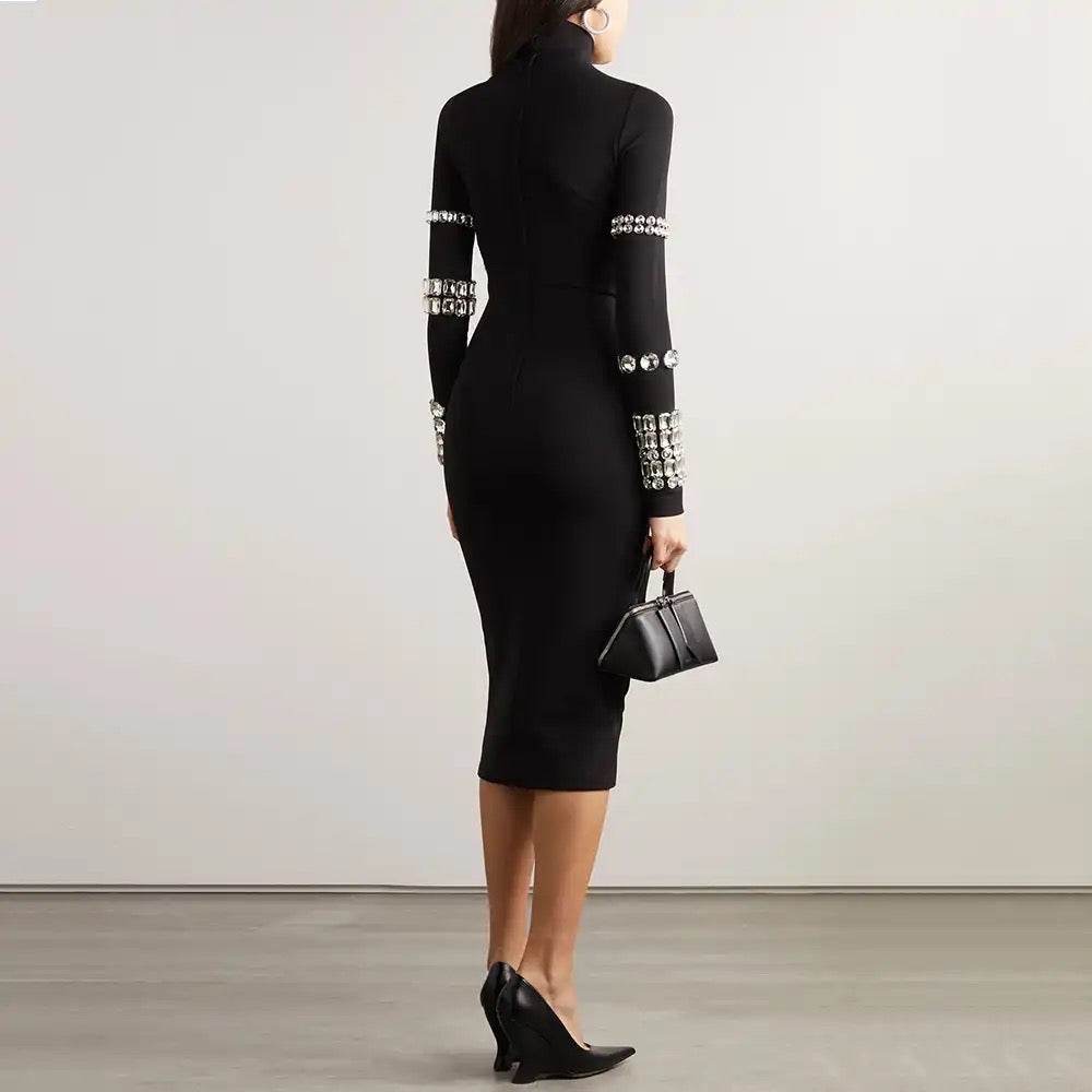 Kris diamond bodycon dress - REBECATHELABEL