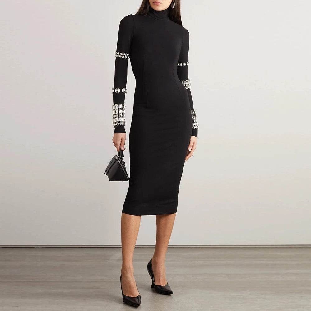 Kris diamond bodycon dress - REBECATHELABEL