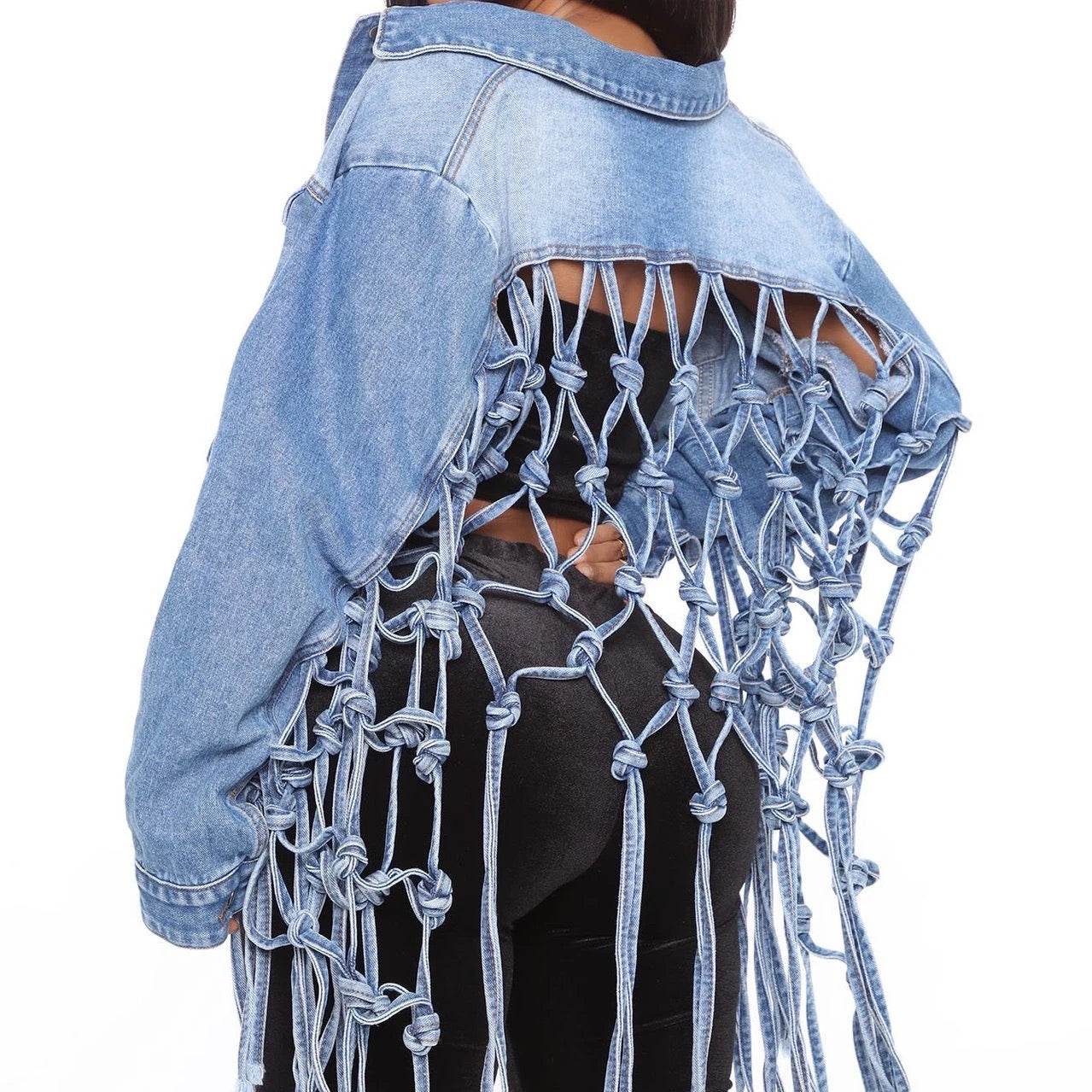 LARISA DENIM JACKET - REBECATHELABEL