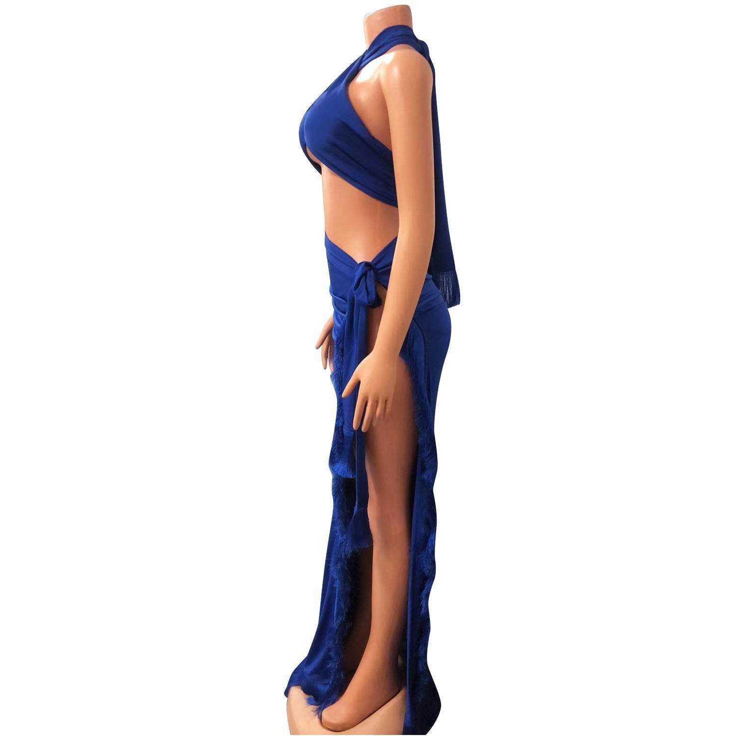 Lace Tassel Two Piece Skirt Set - REBECATHELABEL