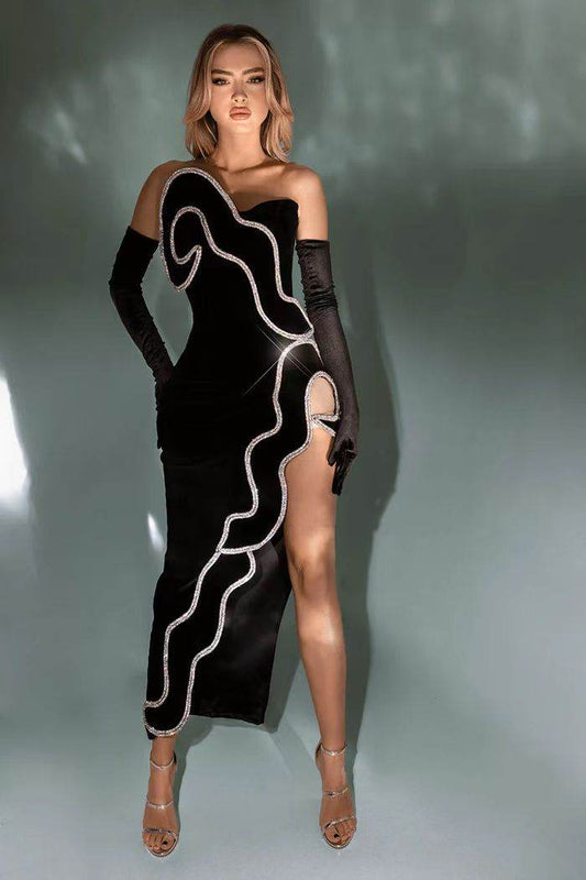 Lelany midi Dress - REBECATHELABEL