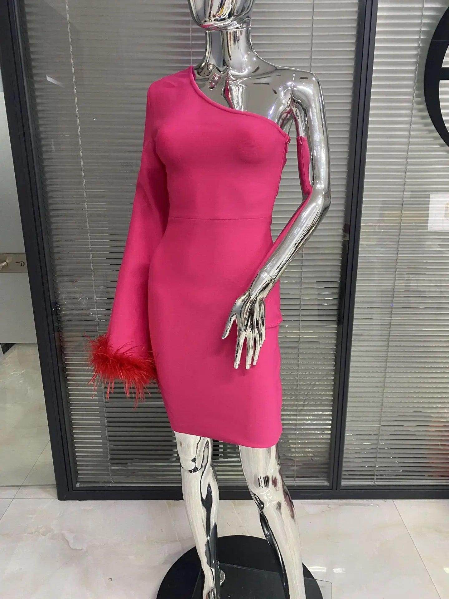 Lini one shoulder dress - REBECATHELABEL