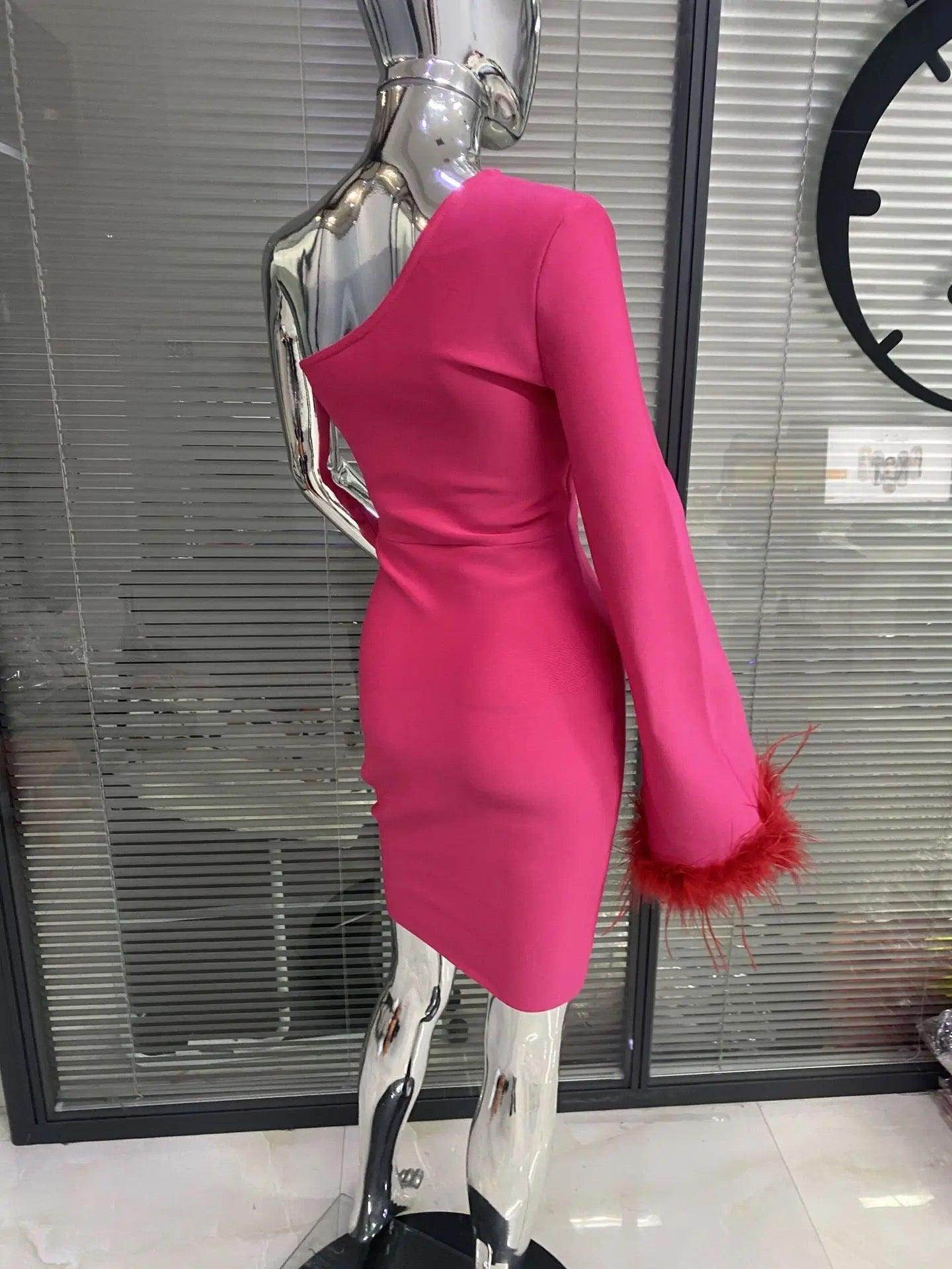 Lini one shoulder dress - REBECATHELABEL