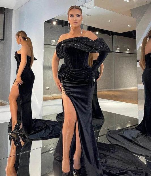 Lisania dress with glove - REBECATHELABEL