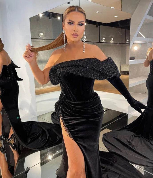 Lisania dress with glove - REBECATHELABEL