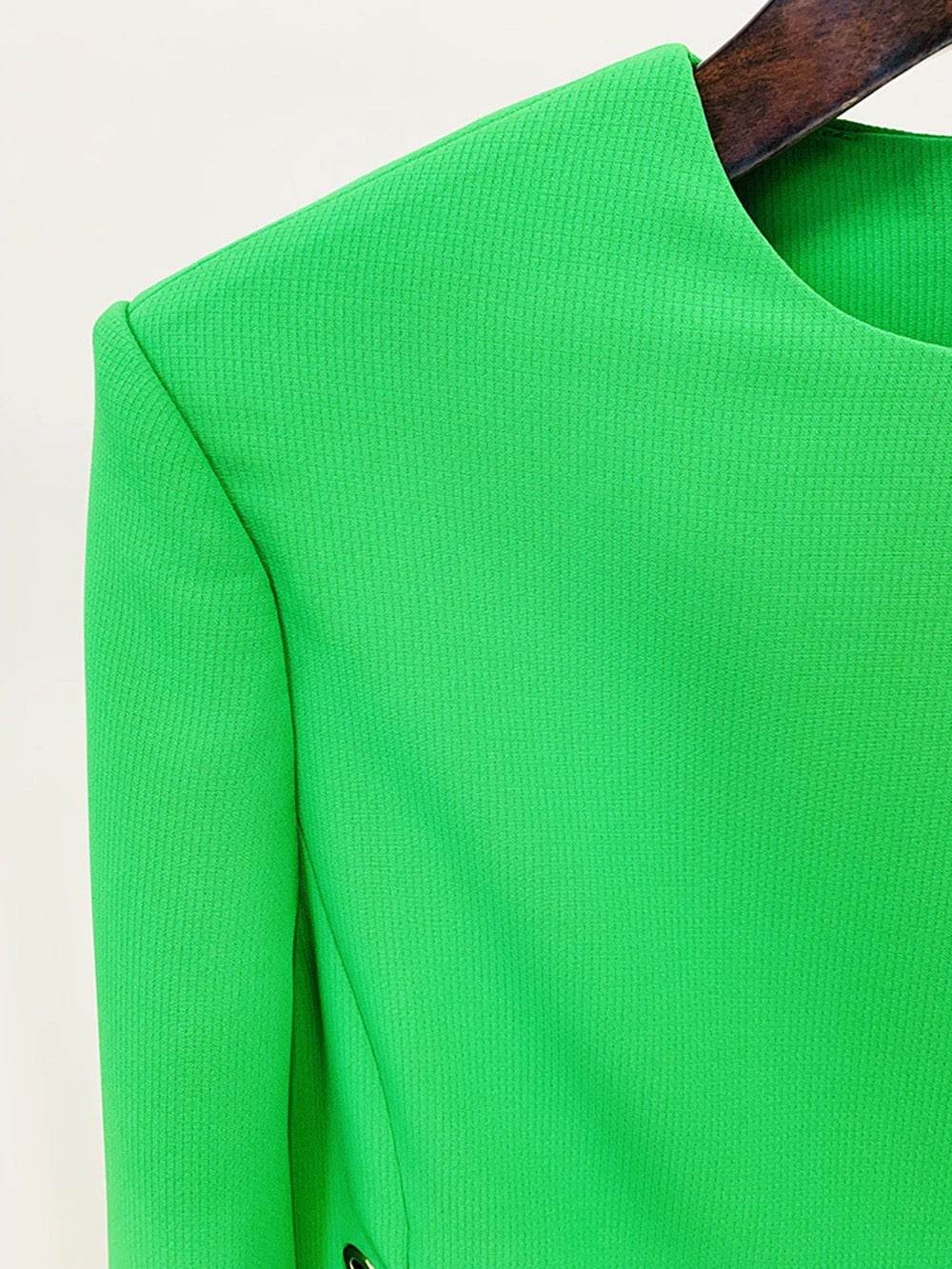 Long sleeved Cross Tied Slim Fit Mini Dress - REBECATHELABEL