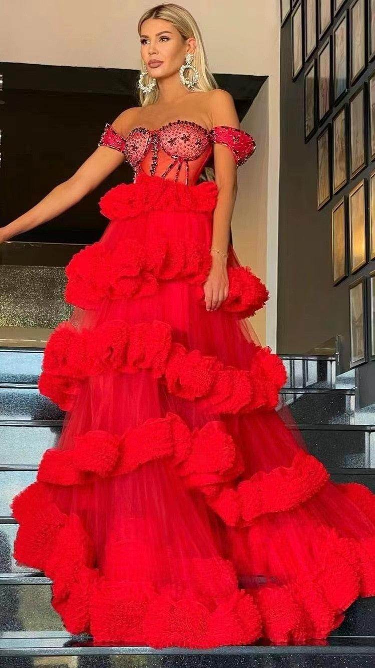 Lulu Evening Party Dress - REBECATHELABEL