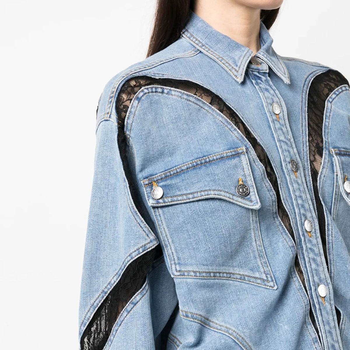 Lulu denim shirt - REBECATHELABEL