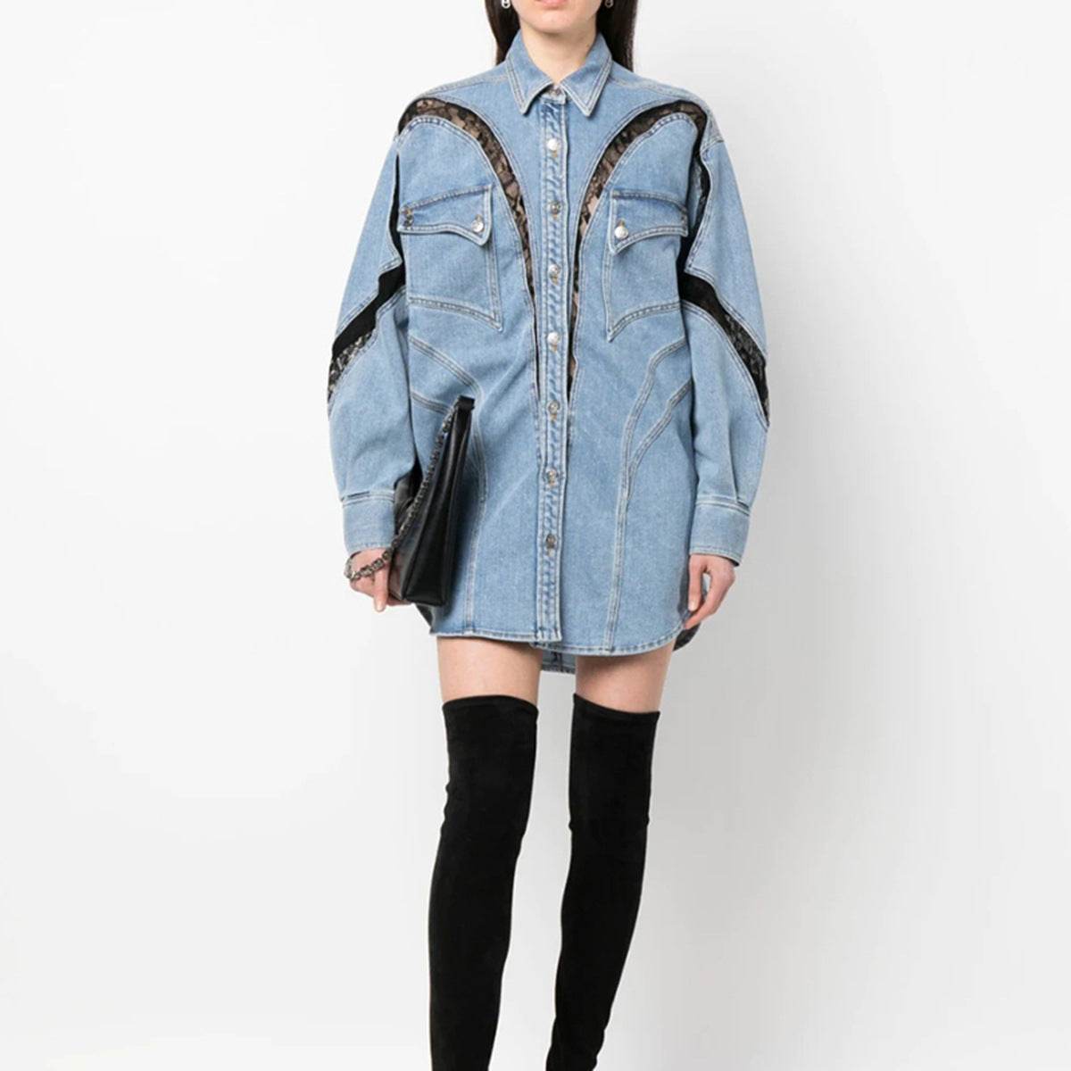 Lulu denim shirt - REBECATHELABEL