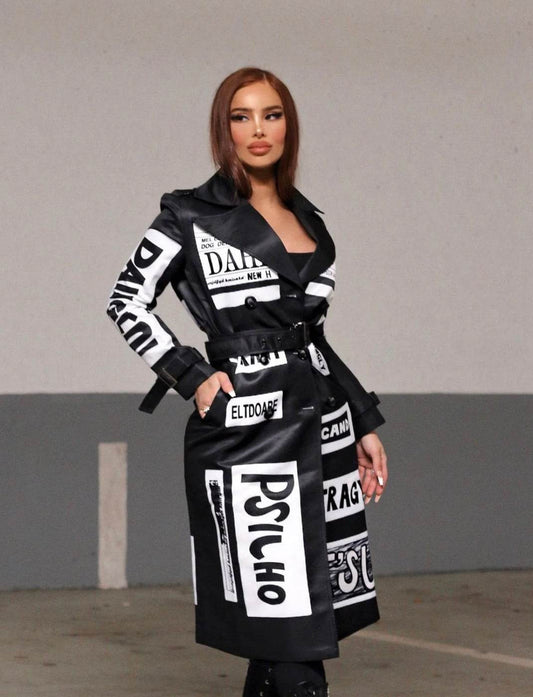 MAJDA LONGLINE COAT - REBECATHELABEL