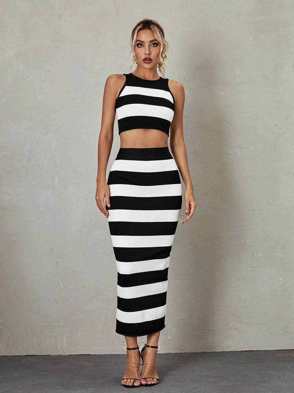 Milan Stripe Bandage Set - REBECATHELABEL