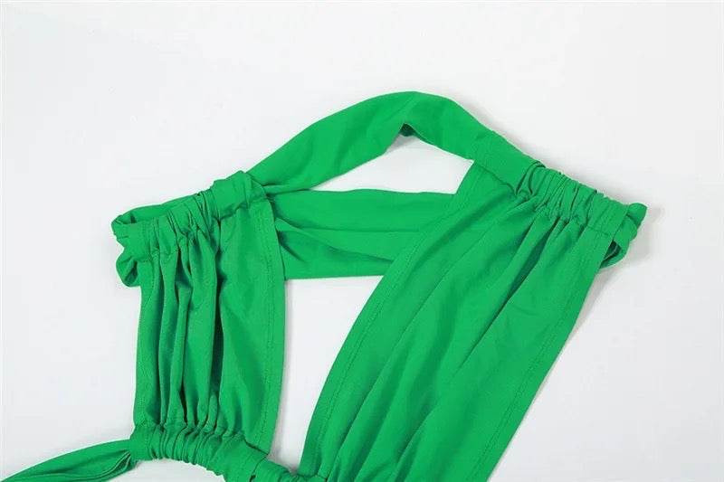 Nianda floor length high slit dress - REBECATHELABEL