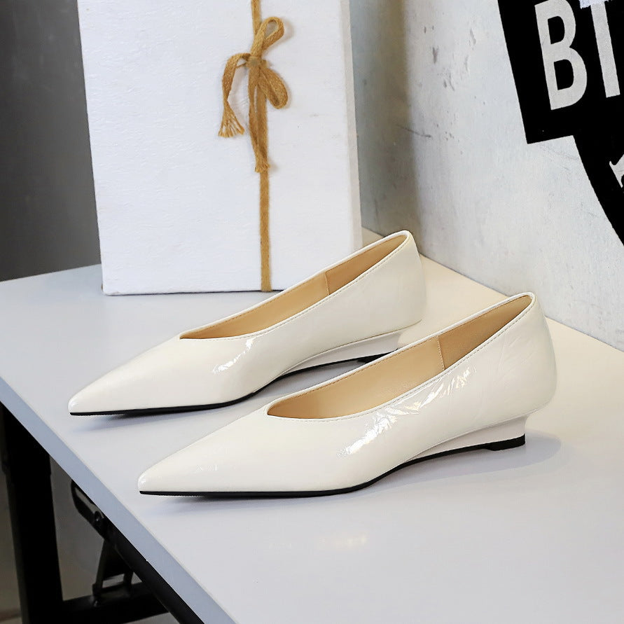 Pointed Slip on Office Casual Shallow Mouth