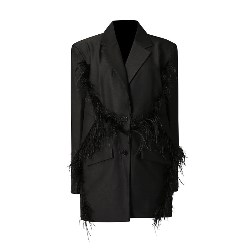 Personalized Street Temperamental Minority Design Tassel blazer