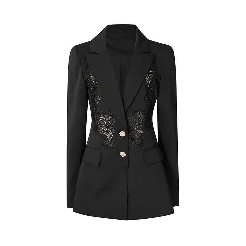 Office Blazer Fall Patchwork Niche Design