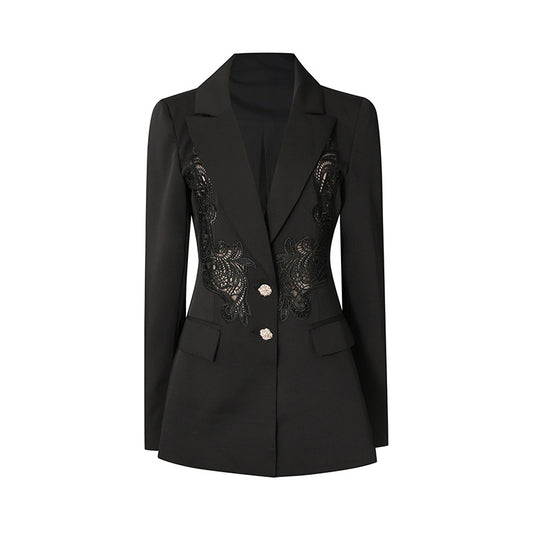 Office Blazer Fall Patchwork Niche Design