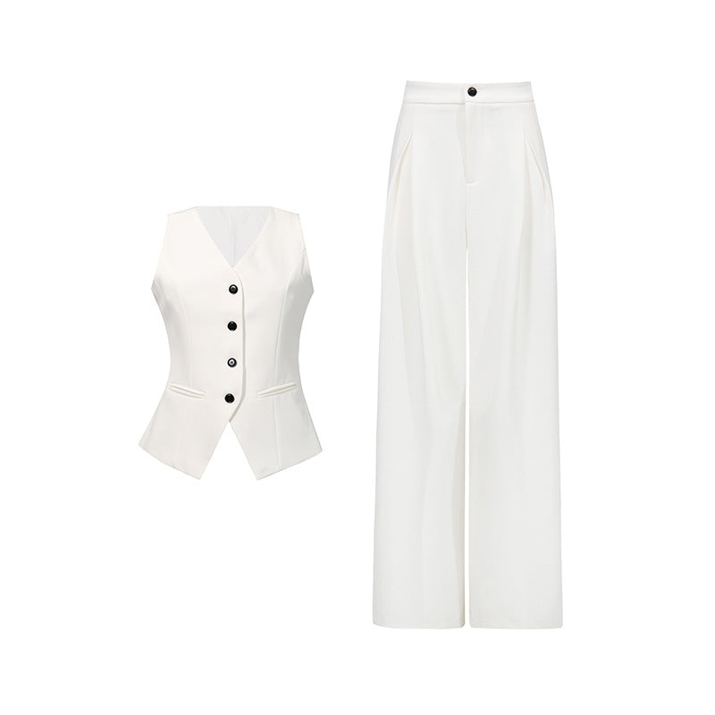 Casual Vest Top Long Sleeve Set